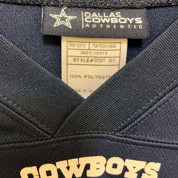 Ezekiel Elliott Navy Blue Dallas Cowboys Jersey Youth Small - Picture 4 of 4